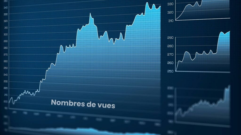 Progression du nombres d'impression de la page Google My Business Psychologue